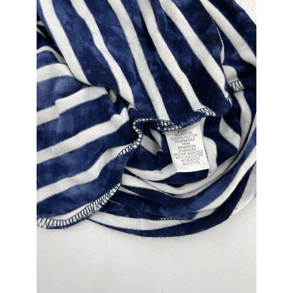 Boat House Beachwear Striped Sleeveless Beach Coverup Shirt Top Pockets Size XS - Picture 7 of 12